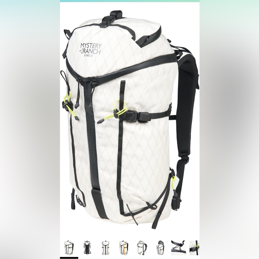 MYSTERY RANCH BACKPACK SCREE 22 WHITE/LIMEADE- NWT